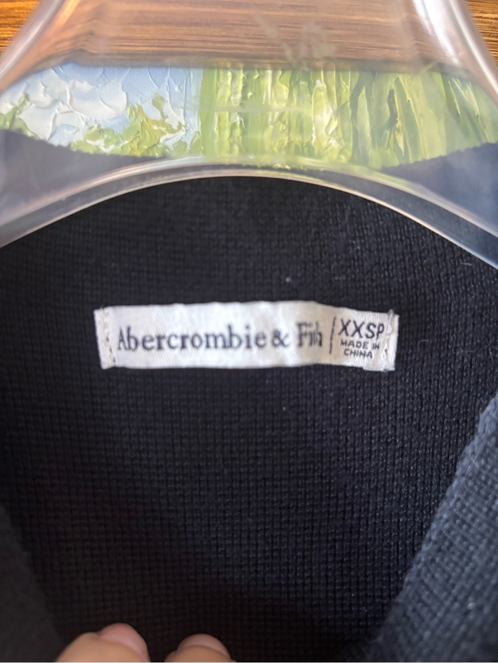 Abercrombie & Fitch Black Mock Neck Sleeveless Knit Mini Dress - Picture 2 of 5